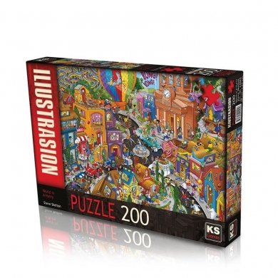 24005 PUZZLE 200 WORLD IN A HURRY -KS