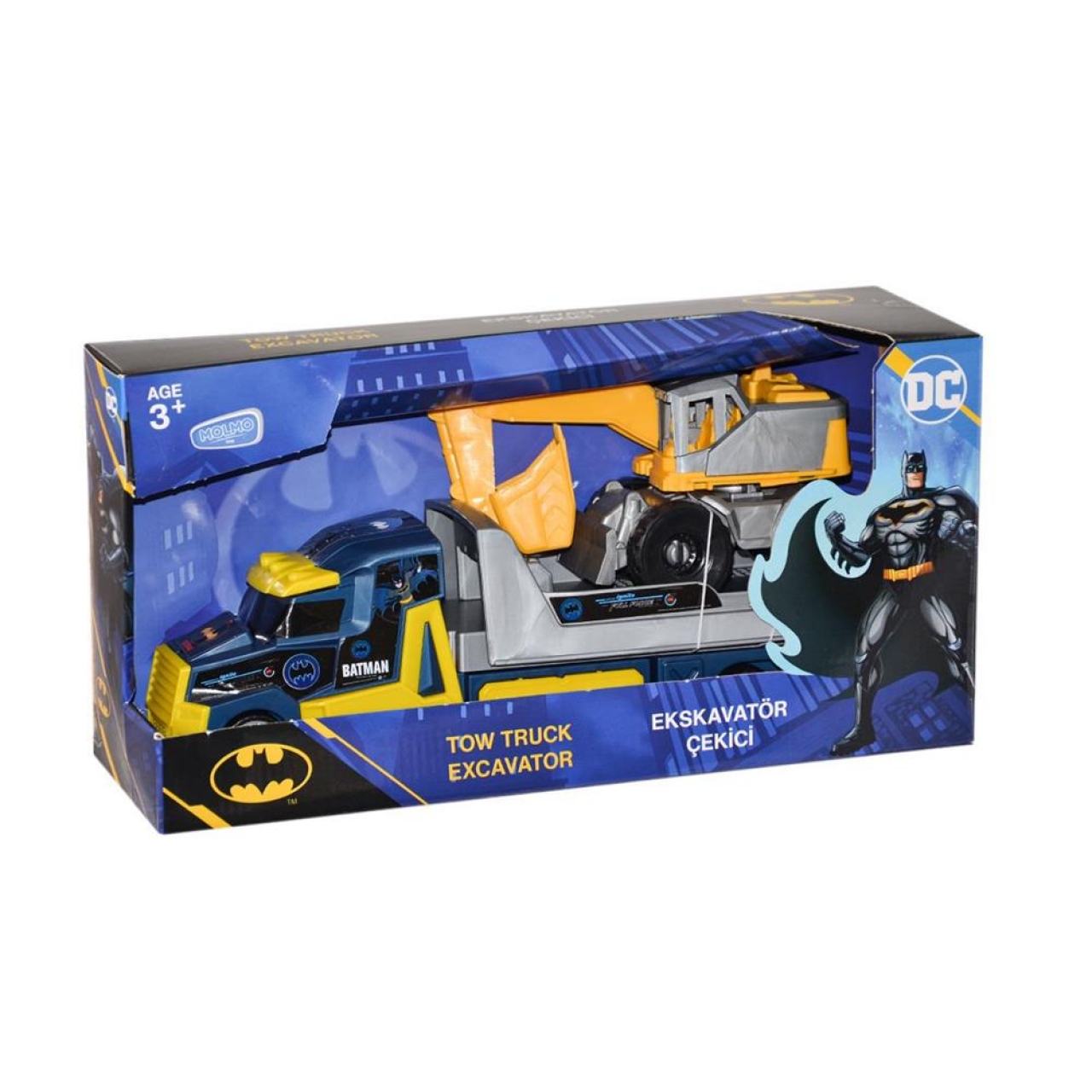 Batman Sürtmeli İş Makinesi Çekici  Taşıyıcı Oyun Seti