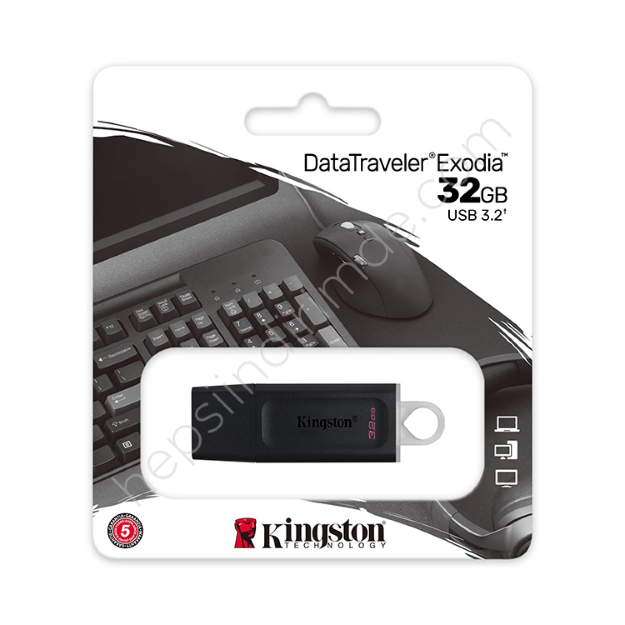 Kingston DTX/32GB Siyah 32GB DataTraveler Exodia USB 3.2 Flash Disk
