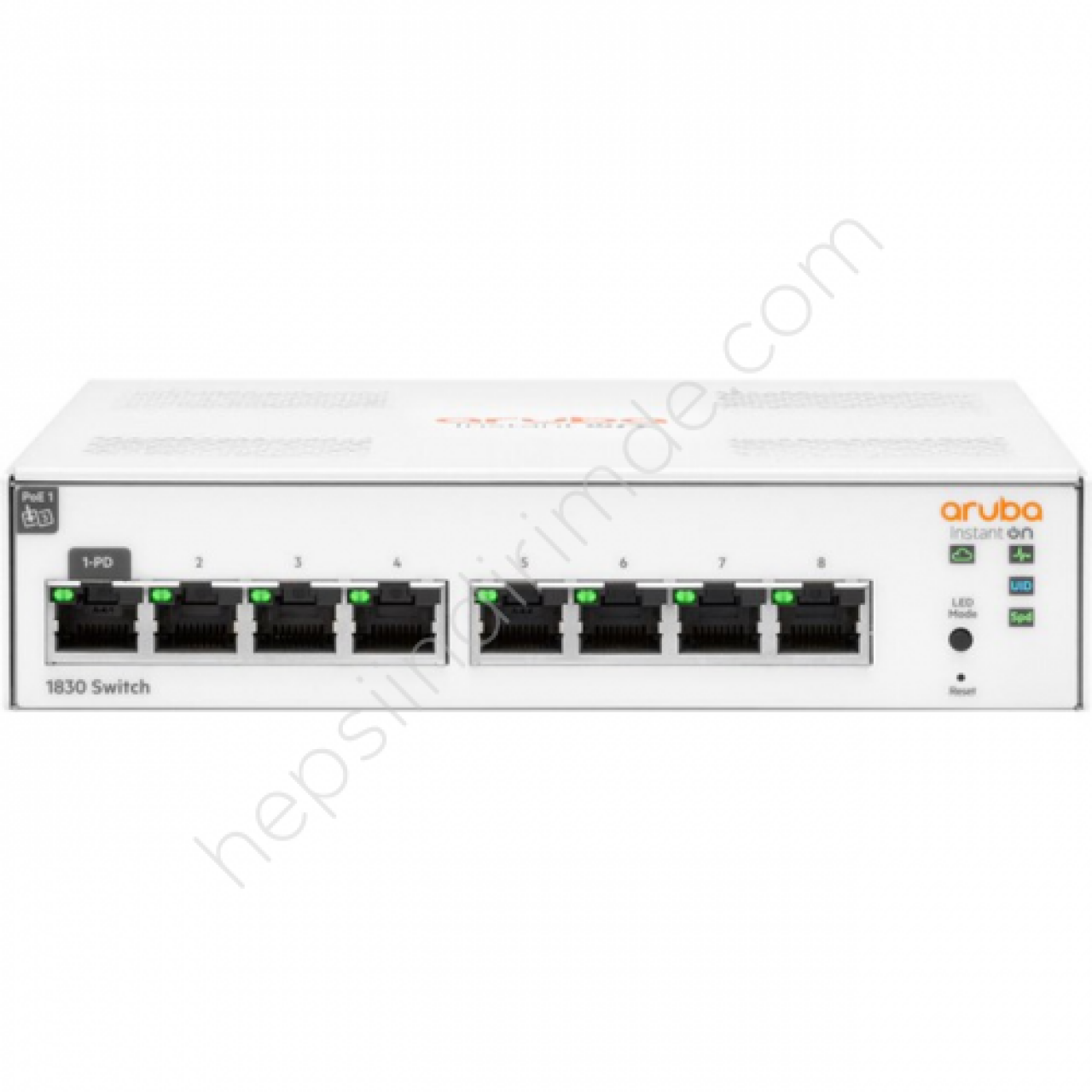 HP Aruba Instant On JL810A 1830-8G, 8Port,  GigaBit, Yönetliebilir, Rack Mount Switch
