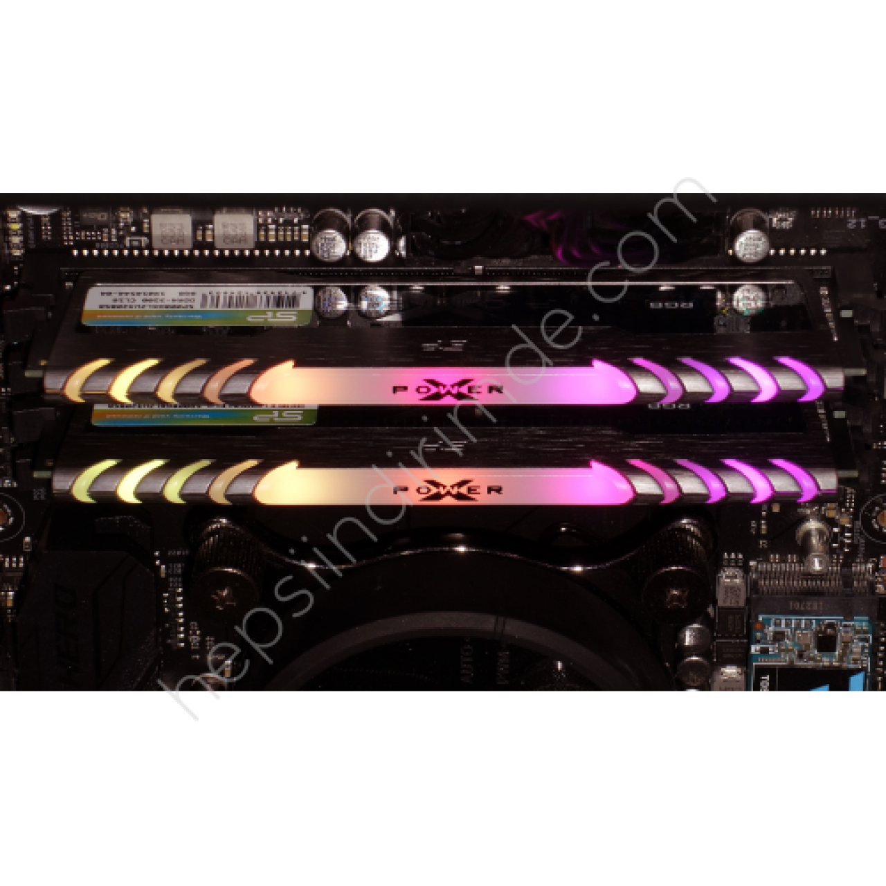 SILICON POWER SP016GXLZU320BDB 16Gb (8Gbx2) DDR4, 3200Mhz, Gaming Turbine, Soğutuculu, Desktop RGB GAMING RAM