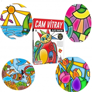 Redka /KumToys  Redka Cam Vitray Cam Boyama Sanatı Oyunu