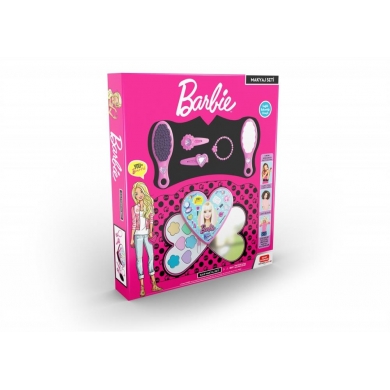 Uçar Oyuncak  Barbie Kalp Makyaj Seti (Sürülebilir Farlar)