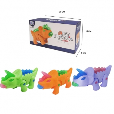 Birlik Toys  Pilli Boynuzlu Hareketli Yürüyen Dinozor Oyuncak