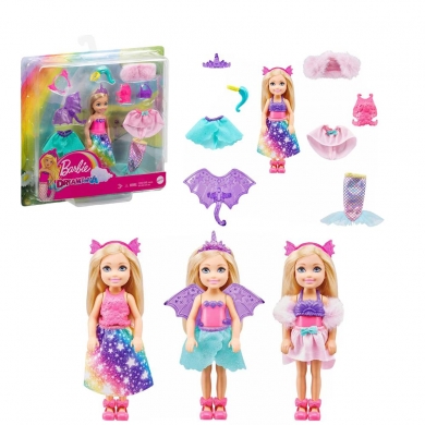 Mattel  Barbie Dreamtopia Chelsea ve Kostümleri Oyun Seti GTF40