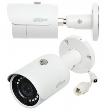 DAHUA IPC-HFW1230S-0280B-S5  2Mpix, 2,8mm Lens,  H265+, 30Mt Gece Görüşü, IP67, PoE Bullet IP Kamera