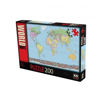 KS Puzzle  11332 PUZZLE 200 Dünya Siyasi Haritası