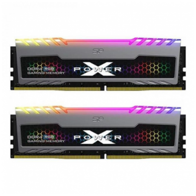SILICON POWER SP016GXLZU360BDB 16Gb (8Gbx2) DDR4, 3600Mhz, Gaming Turbine, Soğutuculu, Desktop RGB GAMING RAM